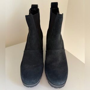 UGG Black Heeled Ankle Boots